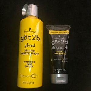 Freeze spray and styling glue